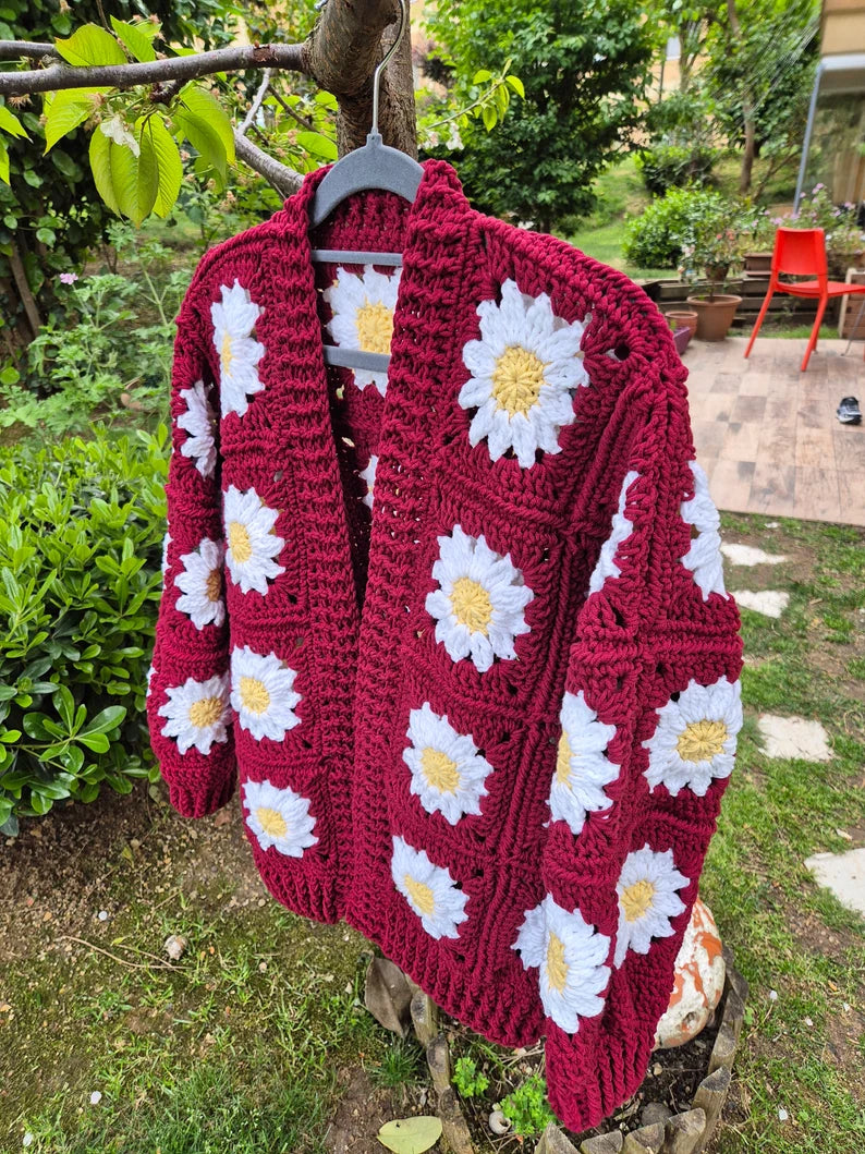 Colorful Crochet Sweater for Women
