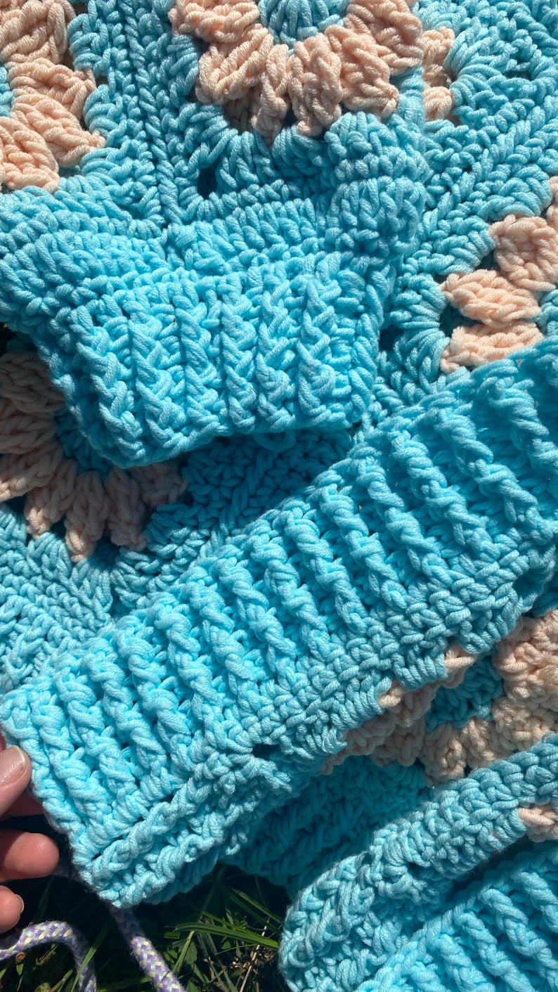 Handmade Crochet Daisy Cardigan - Boho Chic